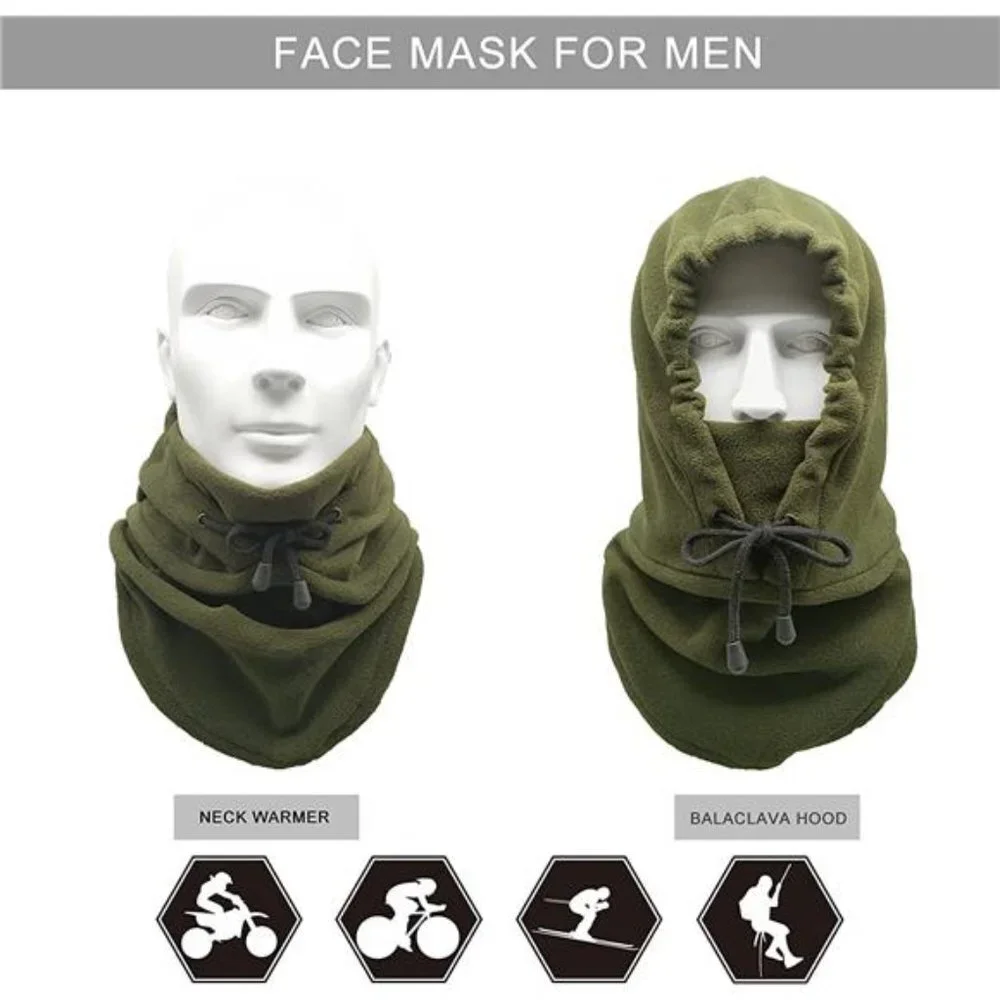 Winter Face Mask for Men Cold Weather Fleece Balaclava Hood